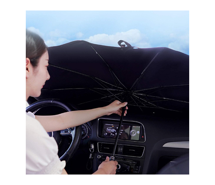 Green lion Car Windshield Umbrella black