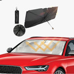 Green lion Car Windshield Umbrella black