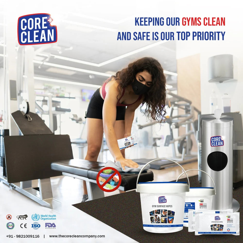 Core Clean Gym Wipes Canister-000