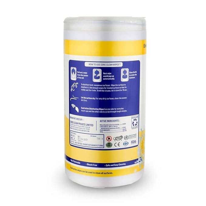 Core Clean Surface Wipes-Lemon-01