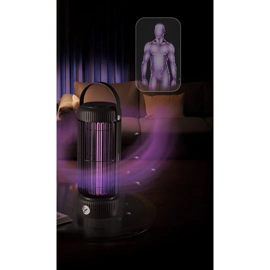 Porodo Lifestyle Electric Insect Killer Lamp 2000mAh Type-C - Black