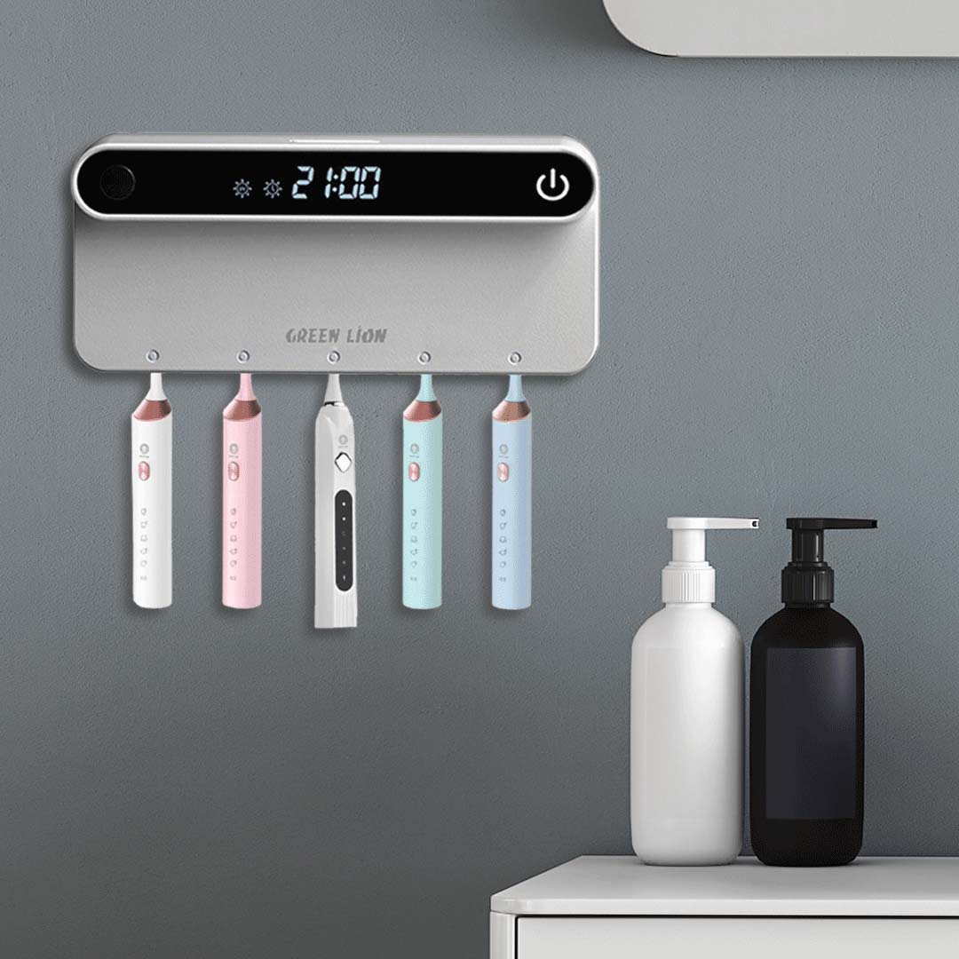 Green Lion Smart Toothbrush Sterilizer – Advanced UV-C Protection for a Healthier Smile