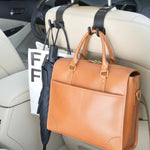 Green Lion Car Headrest Dual Hook Organizer - Black