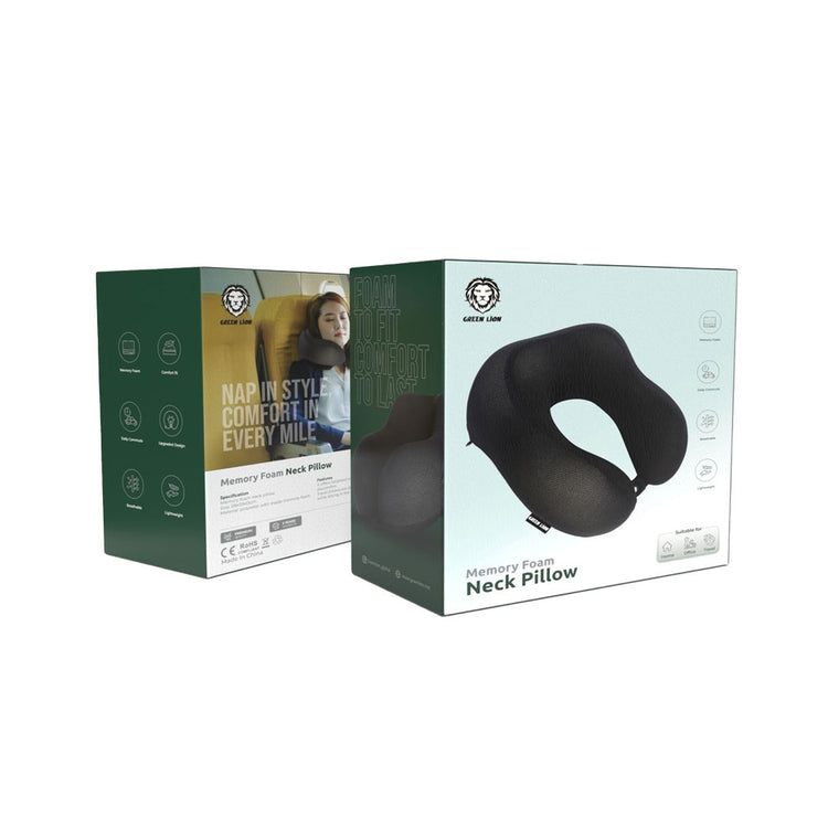 Green Lion Memory Foam Pillow Black-2