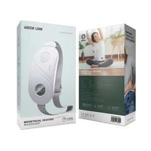 Green Lion Menstrual Heating Massager with soothing heat and massage function for menstrual pain relief.