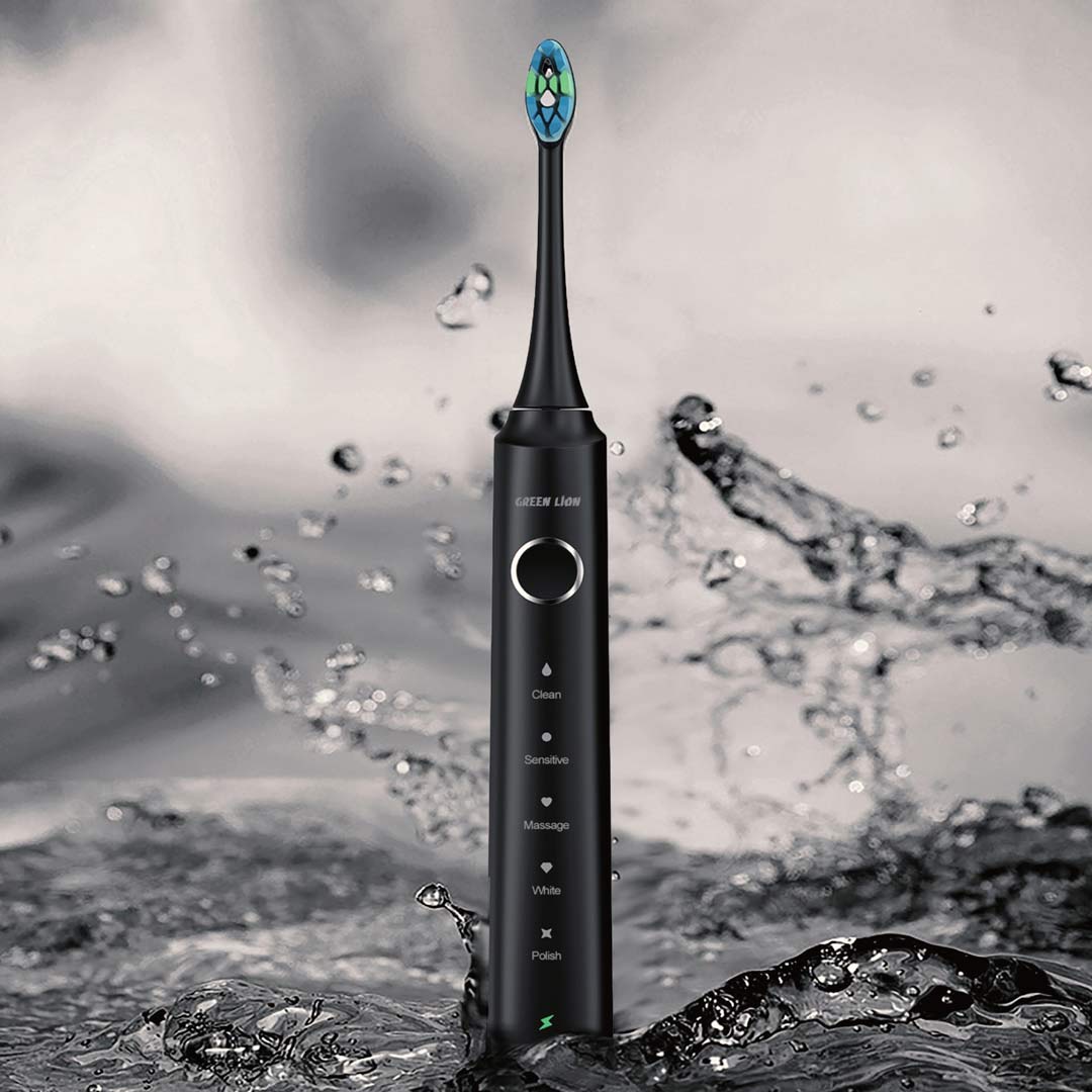 Green Lion Smart Rush Rechargeable Toothbrush-BK