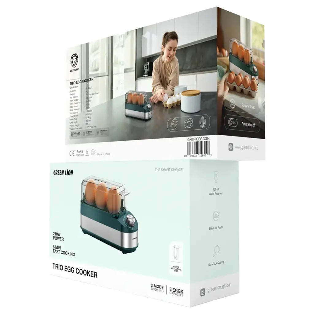 Green Lion Trio Egg Cooker 
