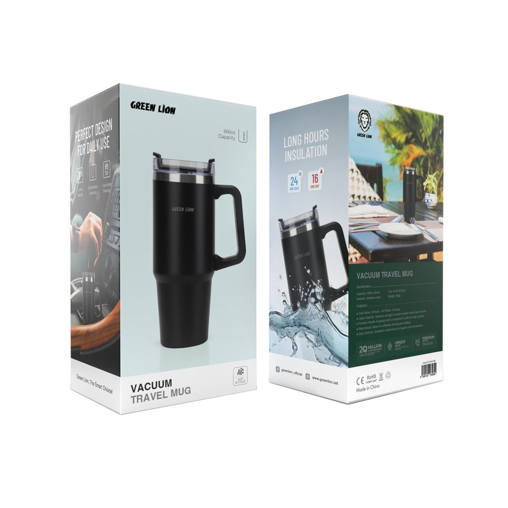 Green Lion Vaccum Travel Mug-WH