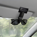 Green Lion Visor Guard Car Sunglasses Holder - Black