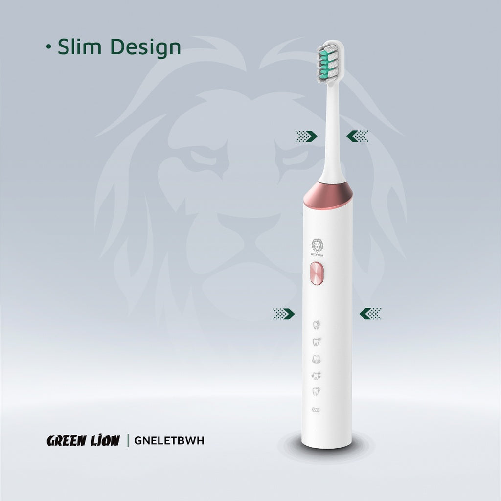 Green lion electric toothbrush-white