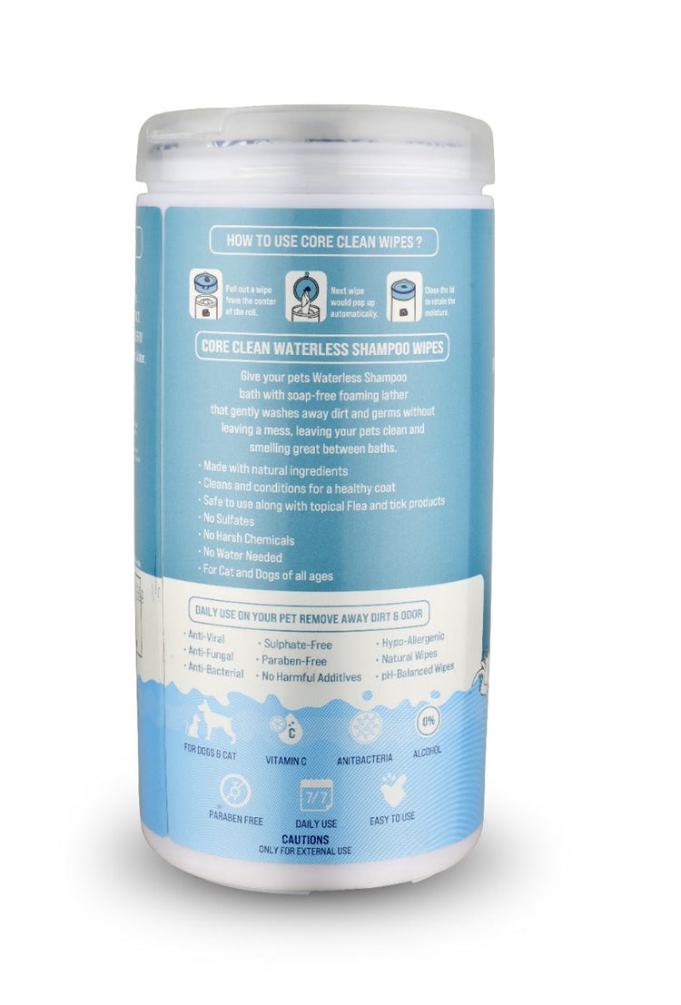Pets Waterless Shampoo Wipes -P01