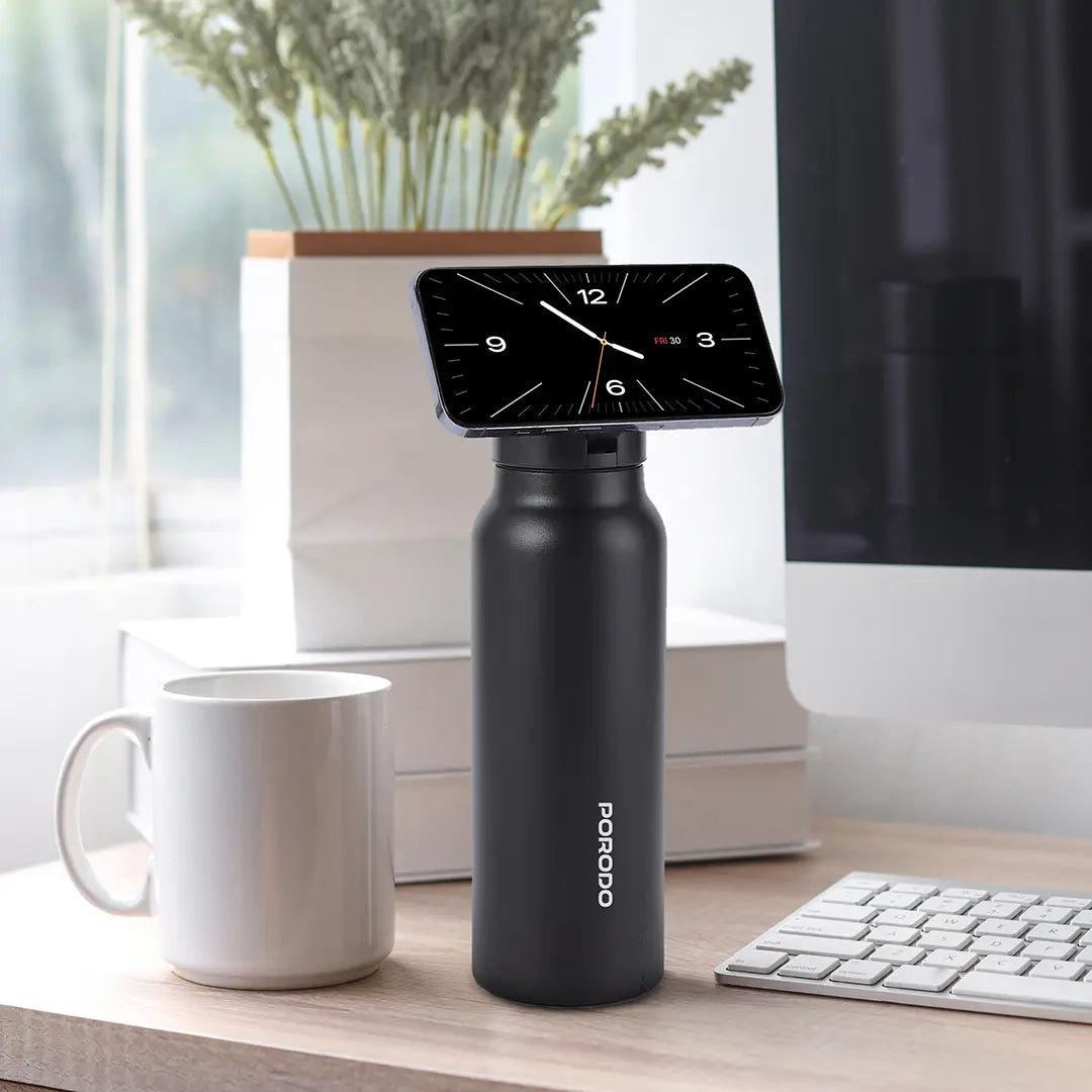 Porodo Lifestyle Magsafe Bottle 32oz - Black
