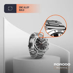 Porodo Chrono Steel Smart Watch - Silver