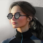 Porodo Lifestyle Geneva Round Frame Sunglasses - Black