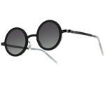 Porodo Lifestyle Geneva Round Frame Sunglasses - Black