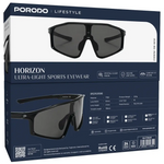 Porodo Lifestyle Sports Glass With Foldable Temple Arms - Blue Ee-113