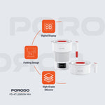 Porodo Lifestyle Portable Folding Electric Kettle - White