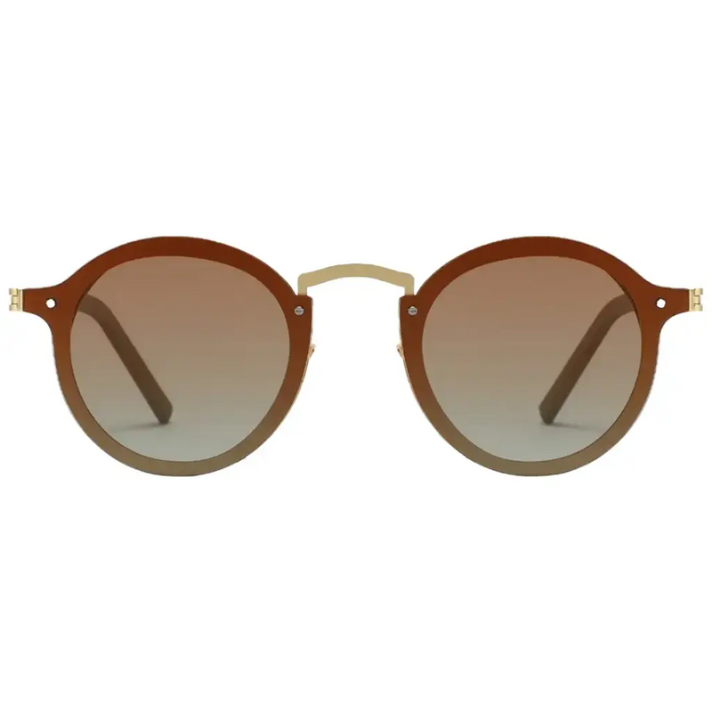 Porodo Lifestyle Riviera Round Frame Sunglasses - Gold