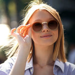 Porodo Lifestyle Riviera Round Frame Sunglasses - Gold
