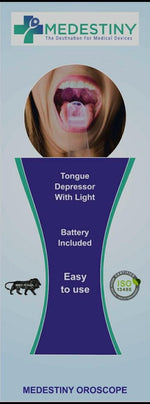 Tongue depressor with light