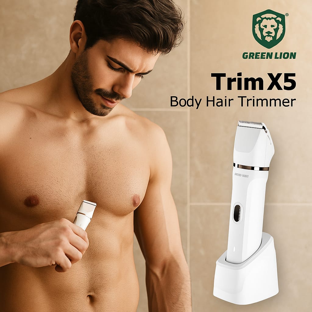 Green Lion Trim X5 Body Hair Trimmer - White