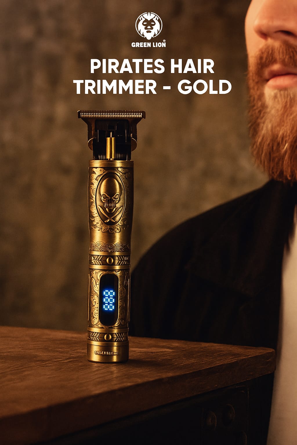Green Lion Gentleman Hair Trimmer - Gold