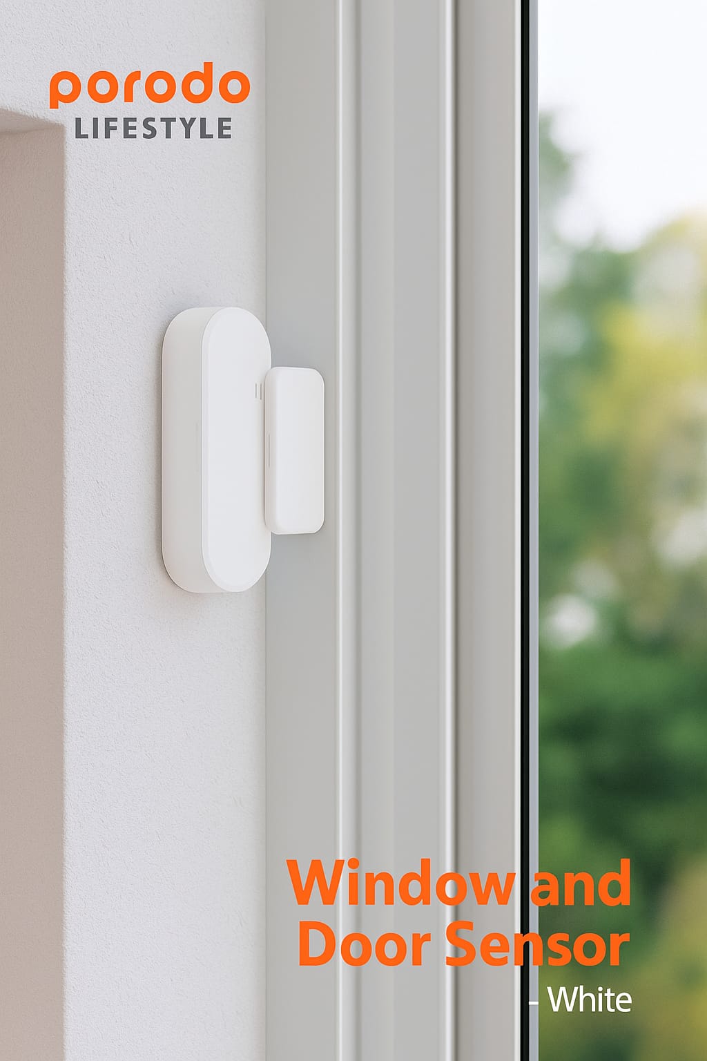Porodo Lifestyle Window and Door Sensor - White