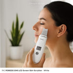 Porodo EMS LCD Screen Skin Scrubber - White