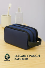 Green Lion Elegant Pouch Dark Blue