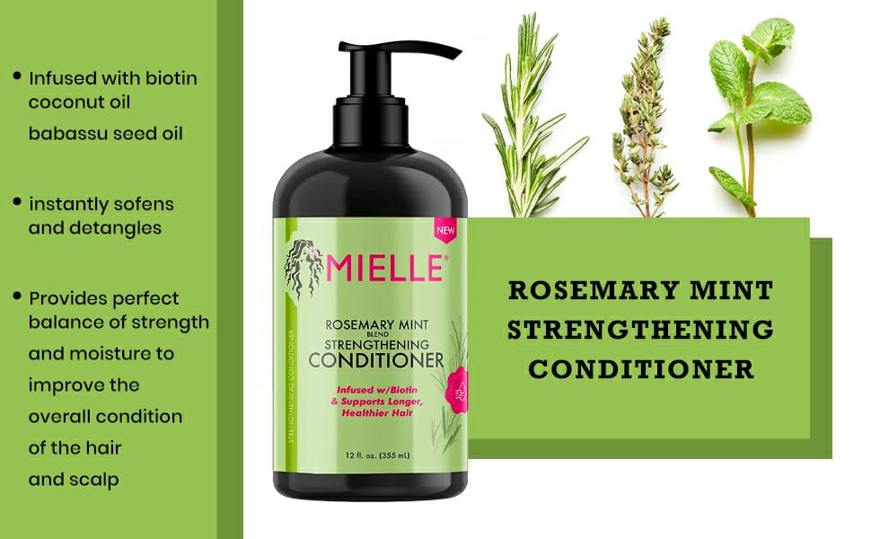 MIELLE ROSEMARY MINT STRENGTHENING CONDITIONER – 355ML